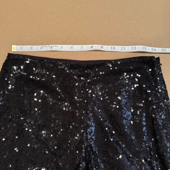 Open Edit Black Sequin Flare Pants - Size Small - Picture 14 of 16